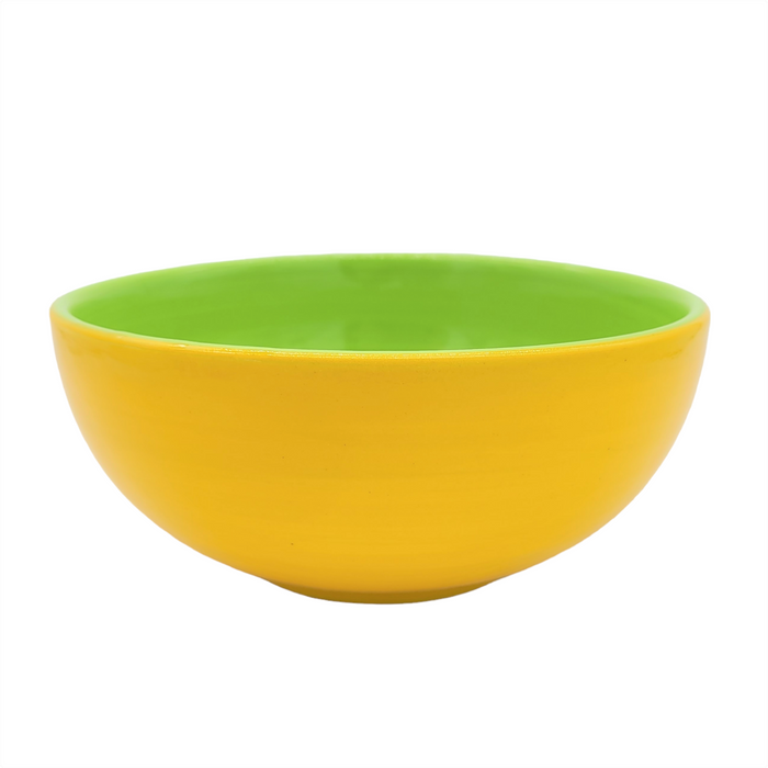 Colour-Blocked Breakfast / Dessert Bowl - 15cm - Choice of Two Colourways