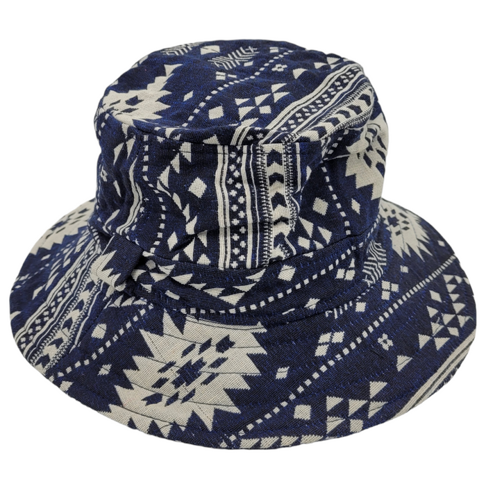 Aztec Print Cotton Bucket Hat - Choice of Two