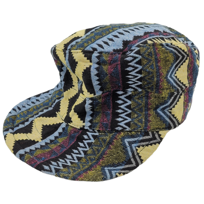 Tapestry Effect Cotton Gheri Cap - Choice of Colours