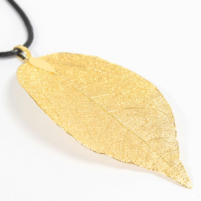 Bravery Leaf Necklace - Gold