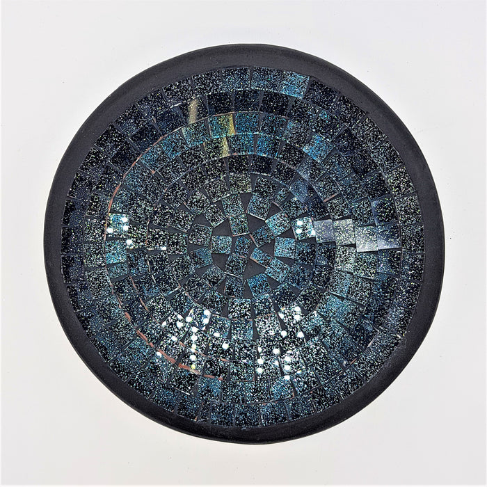 Small Mosaic Tile Dish - Dark Blue