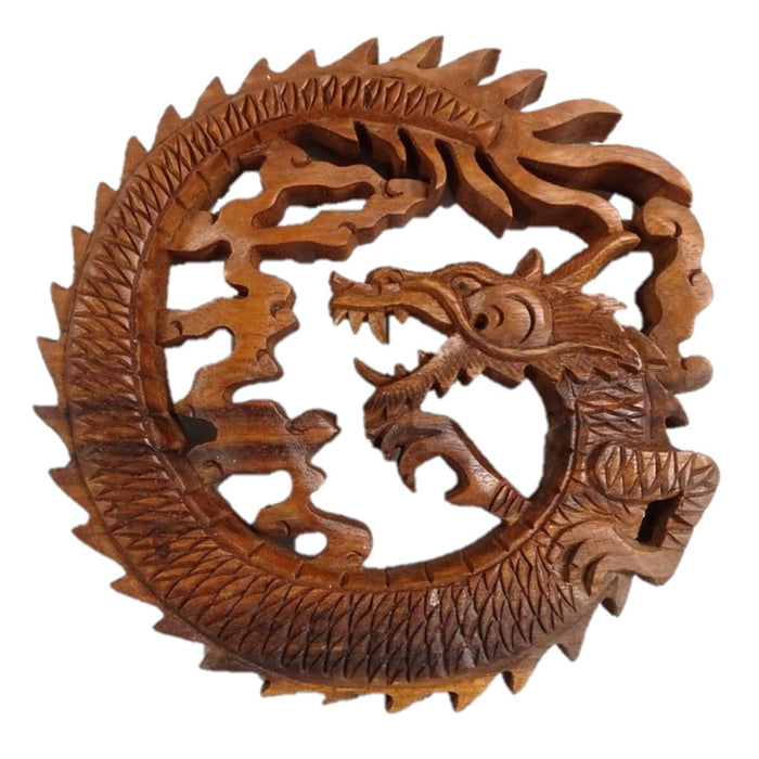 Carved Dragon Wall Plaque