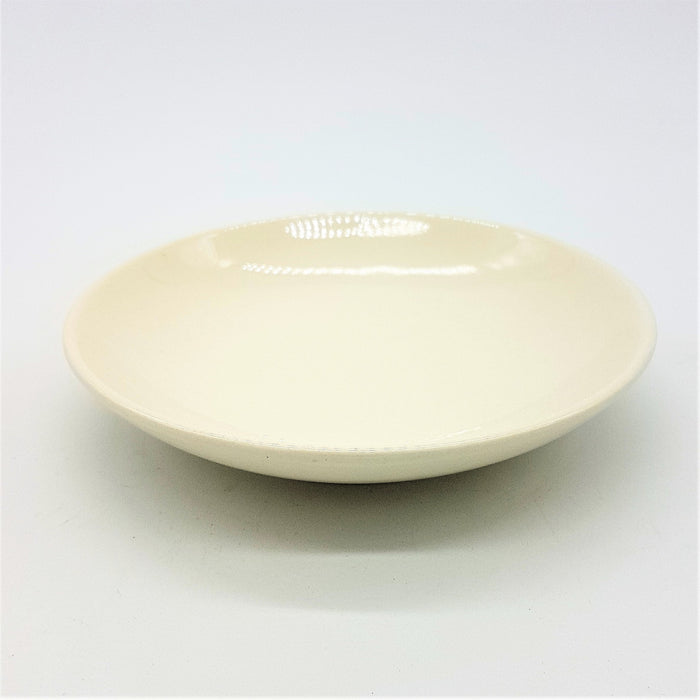 Small Round Ceramic Plate - Brown or Ivory