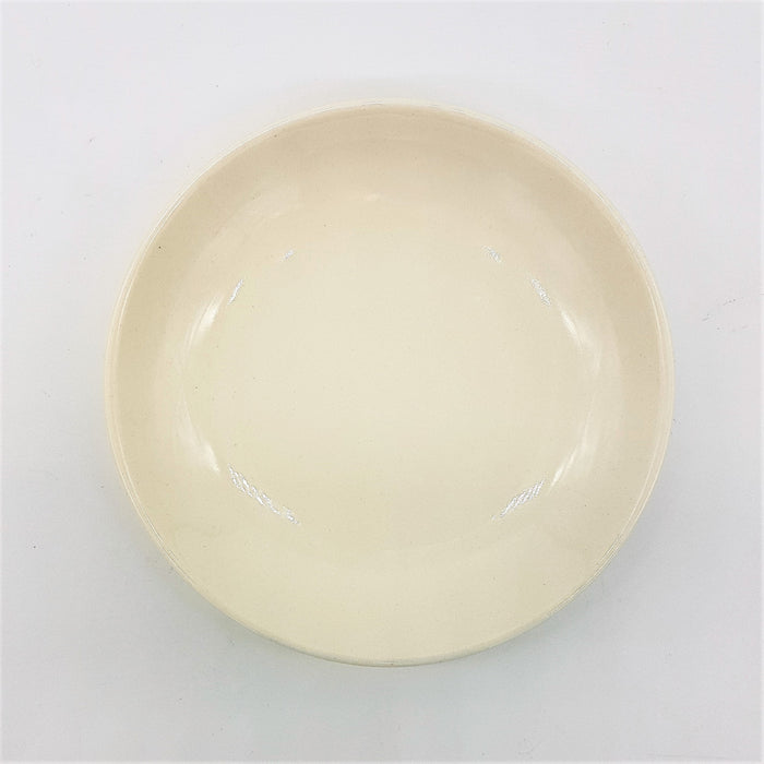 Small Round Ceramic Plate - Brown or Ivory